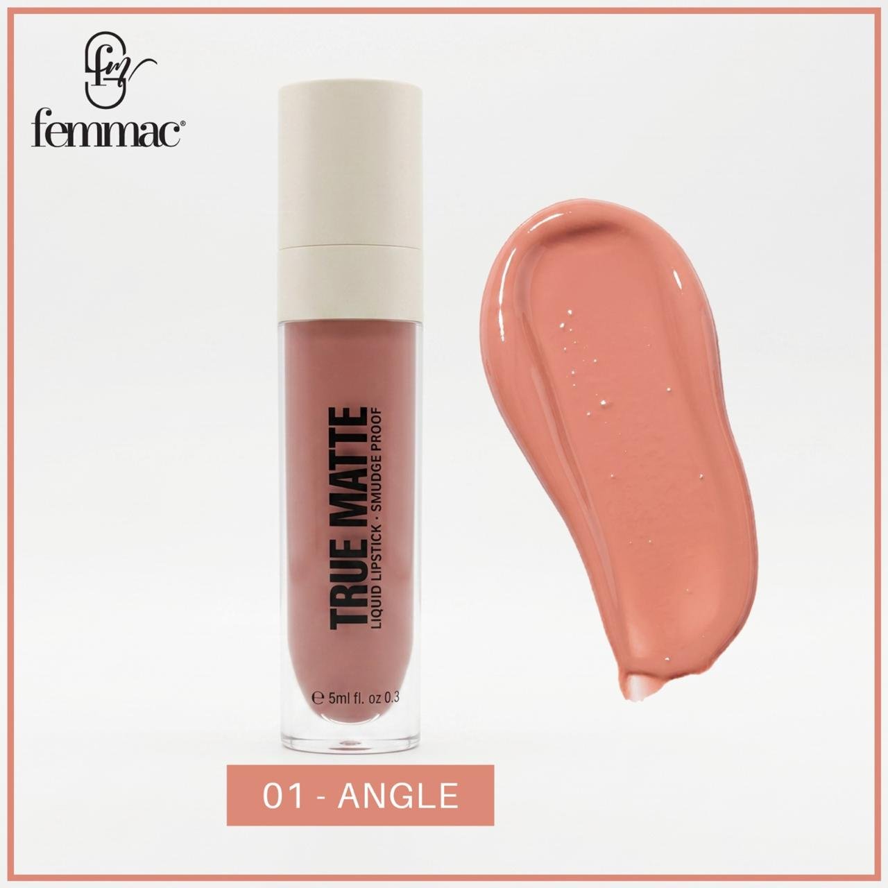 Femmac True Matte Liquid Lipstick - 01 Angle